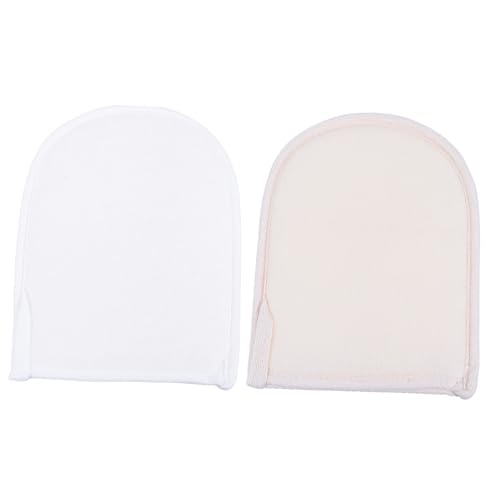 BIUDECO 2 Stück Peelinghandschuhe mit Massageeffekt Doppelseitige Loofah Badeschwämme Sanftes Entfernen Abgestorbener Haut Bequemes Duschzubehör für Damen und Herren Einfach zu Bedienen von BIUDECO