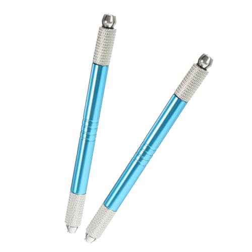 BIUDECO 2 Stück Tattoo Handstift Augenbrauenstift Augenbrauen Make Up Microblading Werkzeuge Tattoo Stift Microblading Brauen Augenbrauenstift Manueller Microblade Stift Brauen von BIUDECO