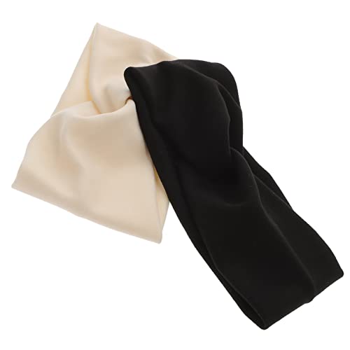 BIUDECO 2 Stück Teiliges Elastisches Stirnband für Damen Knotenförmige Leichte Yoga Haarbänder Schweißabsorbierend Vielseitige Workout Haaraccessoires Modisch und Bequem für Sport und von BIUDECO