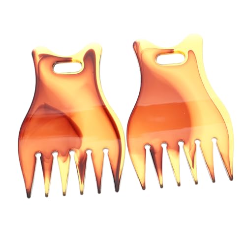 BIUDECO 2 Stück Teiliges Herren Öl haarstyling kamm mit Breiten Zähnen Sanft Gleitend Kopfschonend Salongeeignet Langlebig und Bruchsicher für Gesundes Haarstyling von BIUDECO