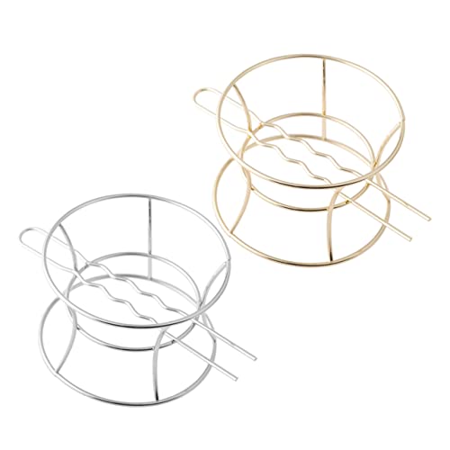 BIUDECO 2 Stück Vintage Haarklammern für Damen Metallische Dutt Halter für Haarstyling für Dickes und Dünnes Haar Dekorative Haaraccessoires Gold und Silber von BIUDECO