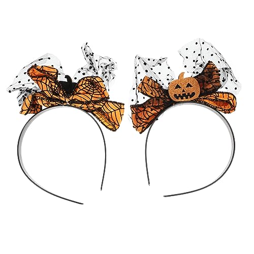 BIUDECO 2stücke Halloween Haarreifen Mit Und Kürbisdesign Haarschmuck Für Kostümpartys Und Halloween-feiern von BIUDECO