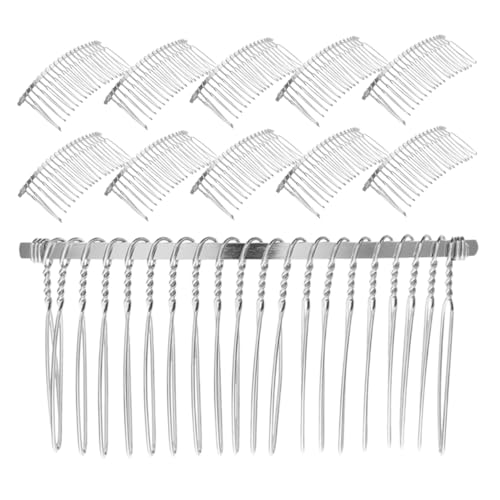 BIUDECO 20 Stück Metallischer Hochzeitskamm mit Zähnen Gebogenem Französischem Design für Diy und Haaraccessoires für und Mädchen BIUDECO 20 Stück Metallischer Hochzeitskamm mit Zähnen Gebogenem Französischem Design für Diy und Haaraccessoires für und Mädchen von BIUDECO
