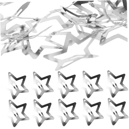 BIUDECO 20 Stück Teiliges Kleine Metall Haarspangen in Fünfzackigem Stern Design Langlebige Snap Haarklammern für Mädchen Jahre Süße und Haarschmuck Accessoires für Schule und Party von BIUDECO
