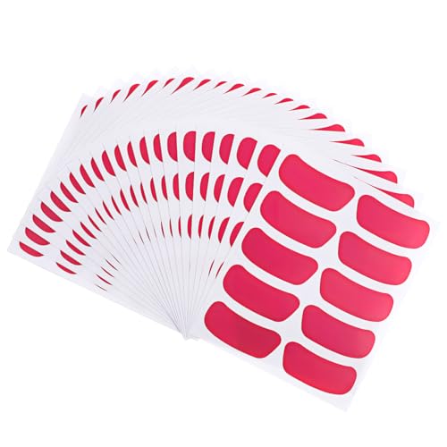 BIUDECO 22 Blatt PVC Sport Augenstreifen Rosa Unter Augen Aufkleber Schreibbar Wasserfest Stabil Für Baseball Football Softball Hockey Athleten von BIUDECO