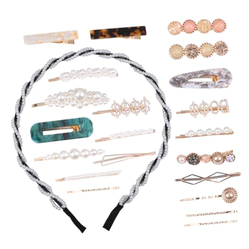 BIUDECO 22stücke Teiliges Set Damen Haarschmuck Bunte Haarspangen Mit Perlen Und Haarklammern Für Hochzeiten Und Partys Modische Haarschmuck-accessoires Candy-farben von BIUDECO