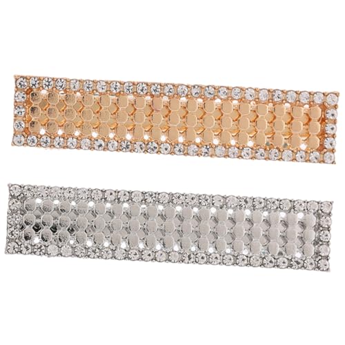 BIUDECO 2stücke Geometrische Haarklammern Für Frauen Mit Strass Dekorative Haarklammern in Gold Und Silber Eleganter Haarschmuck Für Hochzeiten Und Besondere Anlässe von BIUDECO