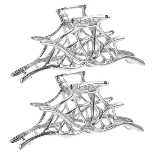 BIUDECO 2stücke Metall Spiderweb Haarklammern Für Damen Elegante Haarspangen Mit Festem Halt Für Haartypen Für Partys Und Alltag von BIUDECO