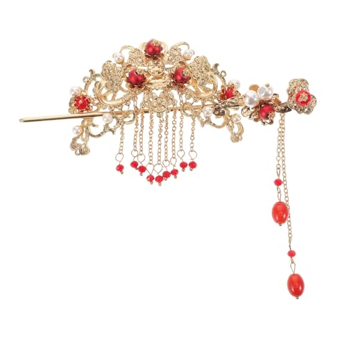 BIUDECO 2stücke Chinesische Retro Haarspangen Mit Perlen Haarnadeln Für Frauen Klassische Haarspangen Blumen-haar Clips Für Cosplay Hochzeit Party Accessoires von BIUDECO
