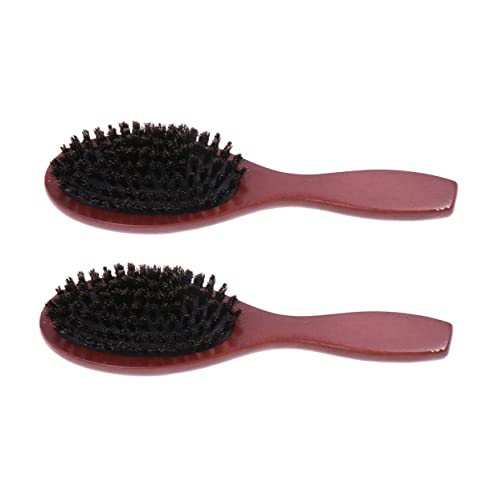 BIUDECO 2stücke Massagekamm Aus Holz Mit Borsten Für Kopfhautmassage Haarbürste Für Männer Und Frauen Entwirrt Haar Mühelos Fördert Durchblutung Ergonomischer Griff von BIUDECO