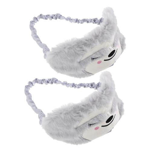 BIUDECO 2stücke Schlafmaske Für Junge Mädchen Aus Plüsch Mit Effektiver Lichtblockierung Atmungsaktivem Design Und Niedlichem Tiermotiv Für Hause Und Unterwegs von BIUDECO