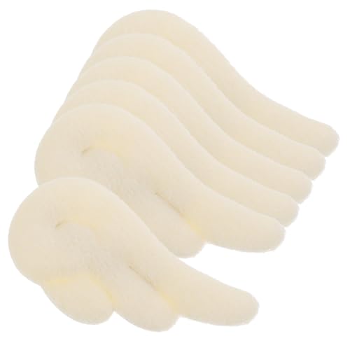 BIUDECO 3 Paare Haarklammern mit Engelsflügeln aus Umweltfreundlichem Stoff Niedliche Haarspangen für Mädchen und Frauen Passend für Party Schule Alltag und Festliche Anlässe Weißes von BIUDECO