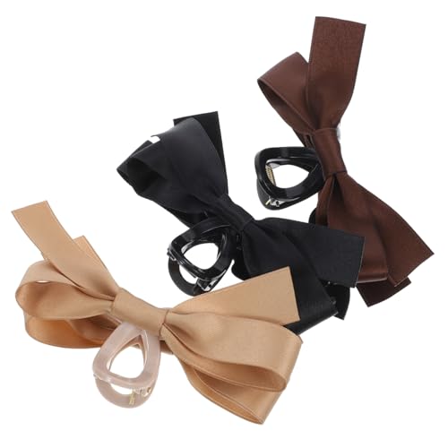 BIUDECO 3 Stck Große Haarklammern Süßer Schleife Stabile Haarkrallen für Frauen Geeignet für Dünnes und Dickes Haar Vielseitig für Alltag Hochzeit Party und Sport Langlebiges Material von BIUDECO
