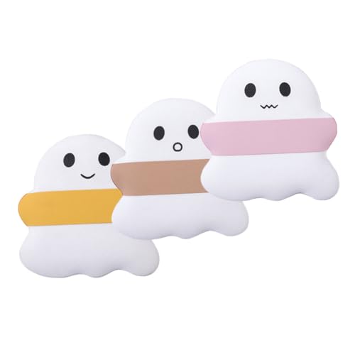 BIUDECO 3 Stck. Kleine Ghost Makeup Powder Puff für Frauen Weiche Trockene und Nasse Anwendung Tragbar Zarte Textur Geeignet für Foundation Concealer Isolation Hautfreundlich Make Up von BIUDECO