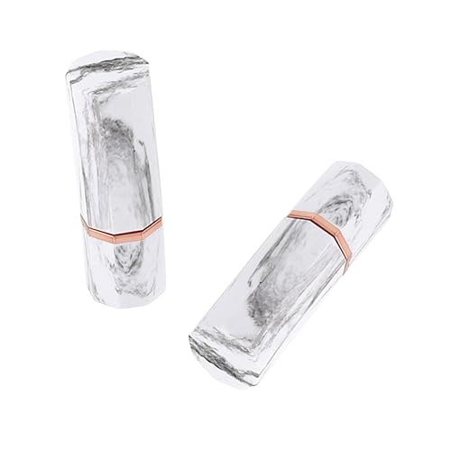 BIUDECO 3stücke Marbling Lippenstift Tube Stilvolle Leere Lippenstiftverpackung Kreative Mini Neunflächen Lippenstift Hülse Für Frauen Tragbar Und Leicht Für Reisen Und Kosmetik von BIUDECO