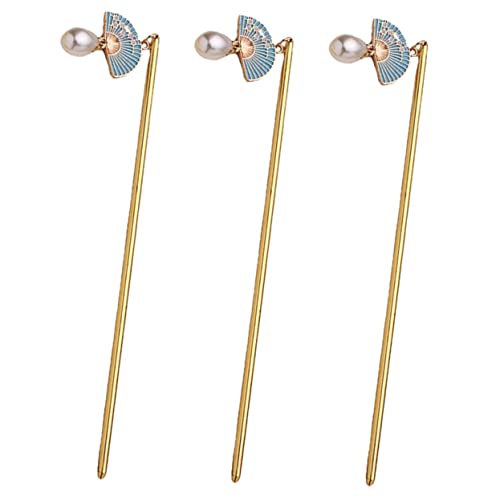 BIUDECO 3 Stück Teiliges Chinesische Haarnadeln aus Metall Vintage Haarschmuck für Damen für Hochsteckfrisuren und Alltägliche Looks von BIUDECO