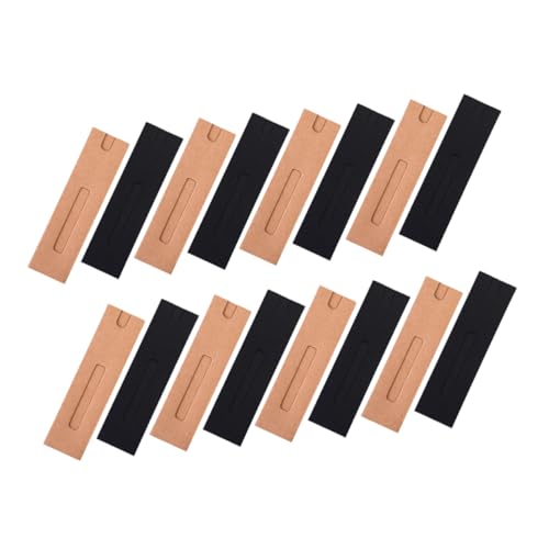 BIUDECO 30 Stück Teiliges Kraftpapier Stifteetui Papier Stiftetaschen mit Glatter Oberfläche Schützende Federtaschen für Kugelschreiber und Bleistifte Vielseitig für Schule Büro und von BIUDECO