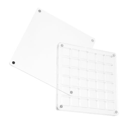 BIUDECO 36gitter Nail Rhinestone Box Mit Fächern Magnetische Aufbewahrungsbox Für Nagelkunst Transparent Für Schmuck Und Bastelbedarf Für Zuhause Und Salon von BIUDECO