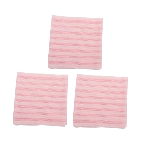 BIUDECO 3St Badetuch Badetuch Badetücher exfoliating towel Badeschrubber Peeling-Badetuch koreanischer Körperwäscher Handtücher Körperpeelingtücher Reiben Handtuch gefrostet Wanne Werkzeug von BIUDECO