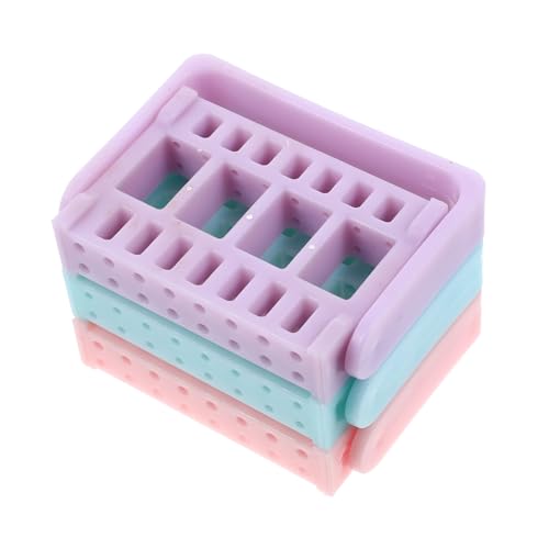 BIUDECO 3St Schleifkopf Bohrkopfhalter Präsentationsständer für Nagelfeilen Nagelfeilen-Organizer Nagelfräser Nagelknipser Maniküre-Schleifkopfhalter von BIUDECO