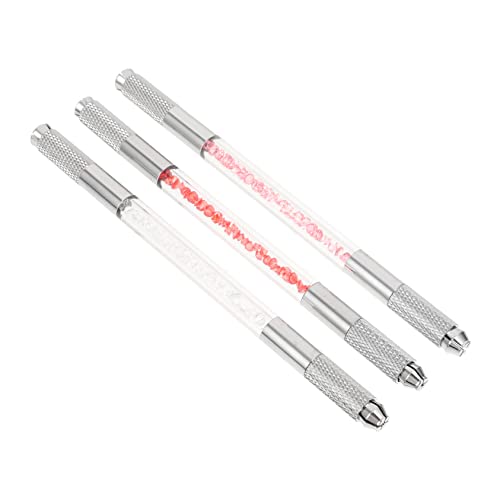 BIUDECO 3stücke Doppelköpfige Wasserfarb-stifte Für Augenbrauen Multifunktionale Crystal Pen Für Microblading Tattoos Stylische Handwerkzeuge Für Damen Assortierte Farben von BIUDECO