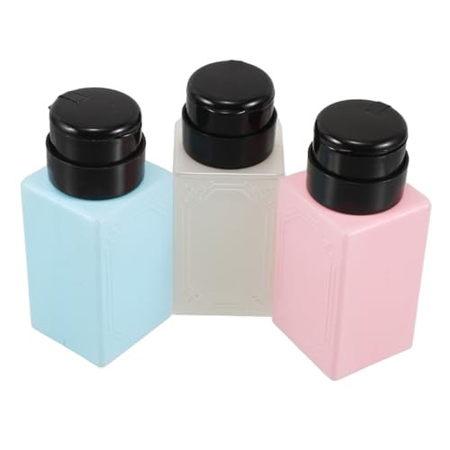 BIUDECO 3stücke Push down Pump Dispenser Flaschen Leere Pumpflaschen Für Nagelstudio Make-up Entferner Und Reinigungsmittel Praktische Lösung Für Effektive Maniküre Und Hygiene von BIUDECO