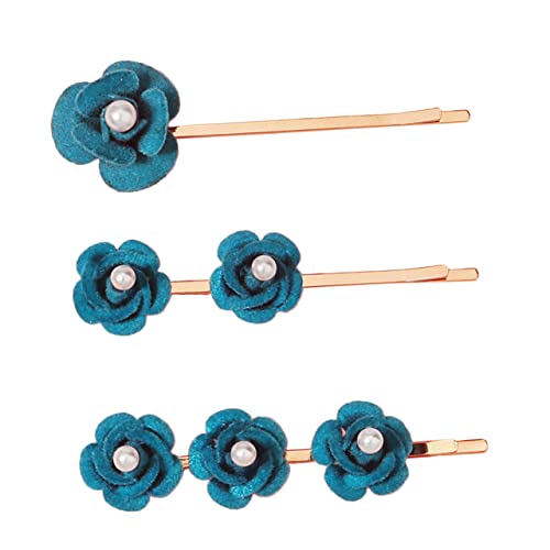 BIUDECO 3stücke Rosen Haarspange Für Frauen Dekorative Haarschmuck Mit Seidenstoff Rosenblüten Und Plastikperlen Haarspangen Für Hochzeit Party Gartenfest von BIUDECO