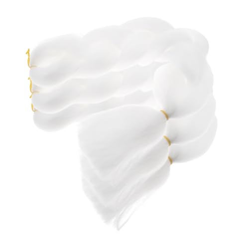 BIUDECO 3stücke Teiliges Vorgefertigter Geflochtener Haarverlängerungen Synthetische Zopf-extensions Für Voluminöse Pferdeschwänze Stilvolle Haaraccessoires Für Mädchen Und Frauen von BIUDECO