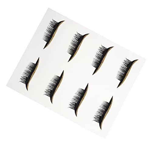 BIUDECO 4 Paare Falsche Wimpern Augen Make-up Aufkleber selbstklebende Wimpernsticker Temporäre Lidschatten-Tattoos Eyeliner-Stift Eyeliner-Klebeband Augenlinie Aufkleberband von BIUDECO