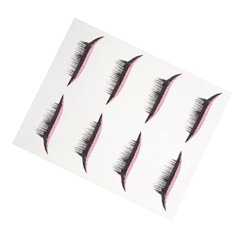 4 Paare Falsche Wimpern Augen Make-up Aufkleber Künstliche Eyeliner-abziehbilder Dramatische Wimpern Für Frauen Klebstoff Wimpern Selbst 3d Falsch Plastik Fräulein Wasserdicht von BIUDECO