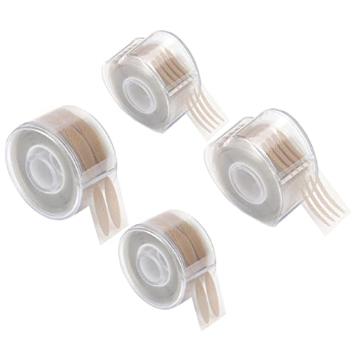 BIUDECO 4 Rollen Unsichtbare Atmungsaktive Doppelseitige Augenlid Aufkleber mit Herz und Rundförmigen Netzmustern Klebende Lifting Strips für Natürliches Augenlid Lifting Schweißfest und von BIUDECO