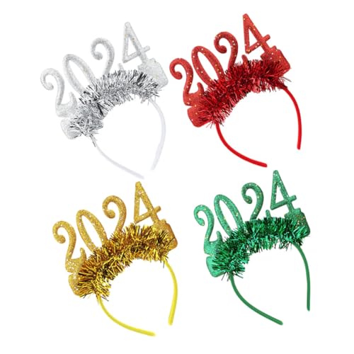 BIUDECO 4stücke Glitzernde Neujahr Stirnbänder Festliche Haaraccessoires Für Frauen Geeignet Für Silvester Geburtstagsfeiern Und Weihnachtsfeiern Leicht Und Bequem von BIUDECO