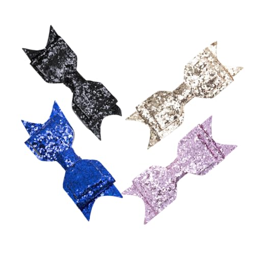 BIUDECO 4stücke Haarschleifen Für Kleinkinder Mädchen Schleifenclips Pailletten Haaraccessoires Für Party Geburtstag Zeremonie Hochzeit von BIUDECO