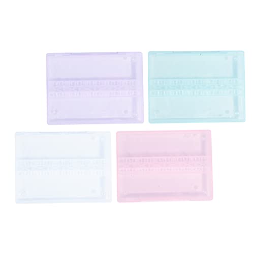 BIUDECO 4stücke Nagelstudio Aufbewahrungsboxen Für Schleifköpfe Transparente Organizer Für Nagelbohrer Praktische Aufbewahrungslösungen Für Maniküre Und Pediküre Für von BIUDECO