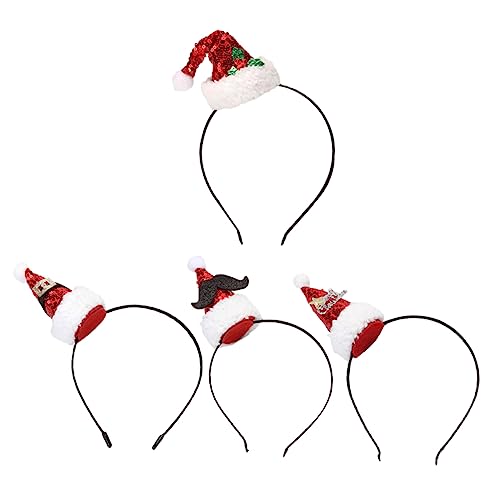 BIUDECO 4er Set Weihnachts Haarreife Für Erwachsene Und Einzigartige Und Kopfbedeckungen Im Weihnachtsdesign Perfekt Für Feiertagsfeiern Partys Und Festliche Anlässe von BIUDECO