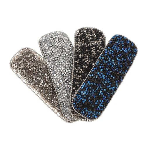 BIUDECO 4 Stück Teiliges Haarspangen Quadratisch Bunte Metall Haarclips für Mädchen Haarnadeln Vielseitig Einsetzbar Farbenfroh Langlebig von BIUDECO