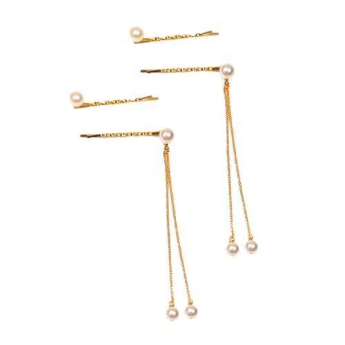 BIUDECO 4 Stück Teiliges Perlenquasten Haarclip Eleganter Haarschmuck für Frauen Stilvolle Haarnadeln für Hochzeit Party und Alltag Langlebige Verarbeitung Modische Accessoires von BIUDECO