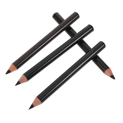BIUDECO 4 Stück Wasserfester Holz augenbrauenstift Schweißresistent Präzise Anwendung Natürliche Farbgebung in Schwarz und Braun Smudge für Anfänger Langanhaltendes Augenbrauen make up von BIUDECO