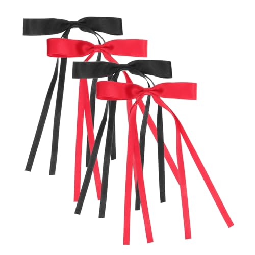 BIUDECO Haarspangen Mit Schleife Für Damen 4er-pack Wiederverwendbare Und Robuste Haar-accessoires Aus Metall Und Stoff Für Damen von BIUDECO