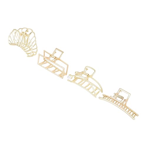 BIUDECO Modische Dekorative Haarnadel 4 Clips in Gold Stilvoller Kopfschmuck Für Frauen Hält Das Haar Sicher Geeignet Für Jedes Alter von BIUDECO
