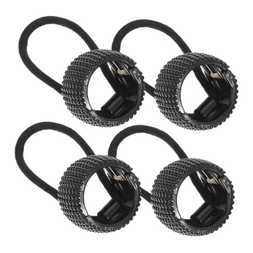 BIUDECO 4stücke Teiliges Haaraccessoires Ponytail Cuffs Hocher Elastische Haargummis Für Damen Für Dickes Und Dünnes Haar Stylische Und Praktische Haargummis von BIUDECO