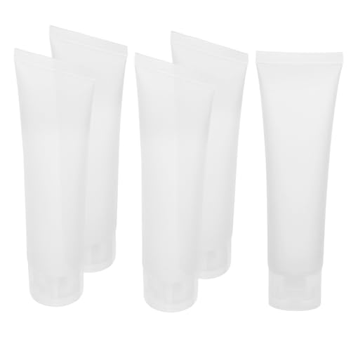BIUDECO 5 Stück Quetschflaschen für Shampoo Lotion Reise Kulturflaschen aus Langlebigem PP Geruchlos Kompakt für Sport Business Outdoor Geeignet für Handcreme Gesichtsreiniger von BIUDECO