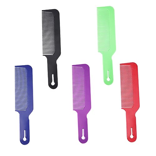 BIUDECO 5 Stück Teiliges Friseur Kamm für Männer Ergonomischer Haarschneidekamm mit Runden Zähnen für Salon und Heimfrisuren Gemischten Farben Praktisch für Haarschnitt und Styling von BIUDECO