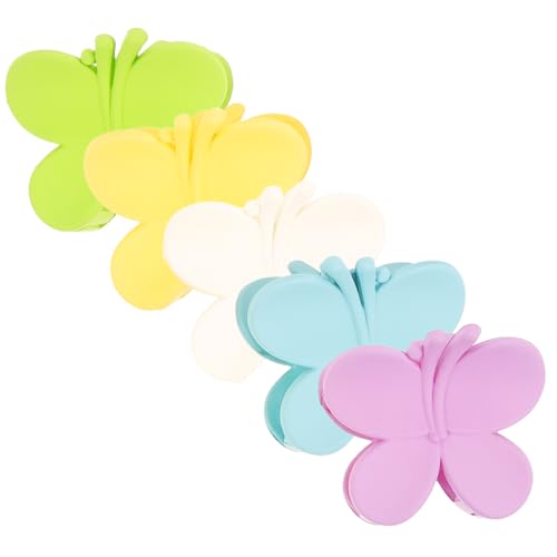 BIUDECO 5 Stück Teiliges Kleine Schmetterling Haarklammern für Frauen Farbige Robuste Haarclips Geeignet für Dünnes und Dickes Haar Praktische Haarspangen für Alltag Party Hochzeit und von BIUDECO