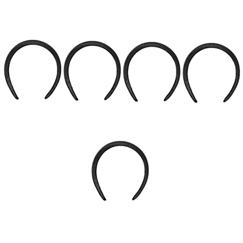 BIUDECO 5st Stirnband Weihnachtsaccessoires Für Frauen Satingepolsterte Stirnbänder Satin-stirnbänder Für Mädchen Breit Breite Dicke Stirnbänder Gewöhnliche Haarnadel Stoff Fräulein von BIUDECO