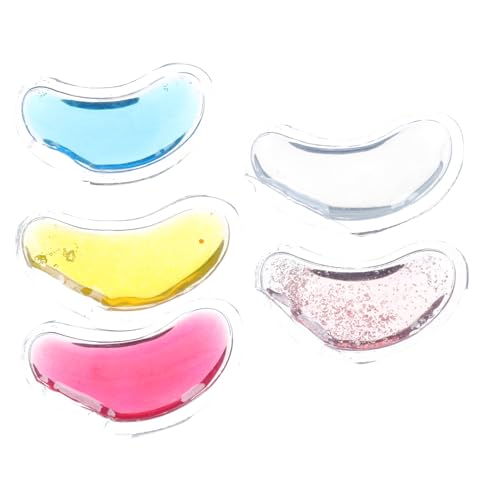 BIUDECO 5Stücke Augenpflege Gel Pads U Form Kühlend Wärmend Tragbare Augenmaske zur Linderung von Müdigkeit und Schwellungen Hautfreundlich und Wiederverwendbar für Männer und von BIUDECO