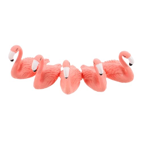 BIUDECO 5stücke Flamingo-skulptur-nagel-übungsständer Harz-nagelhalter Für Falsche Nagelspitzen Zum Bemalen Für Diy-nagelkunst Und Salon von BIUDECO