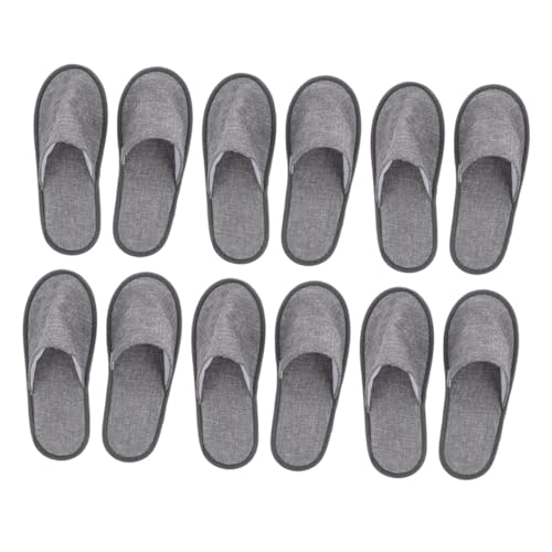 BIUDECO 6 Paare Faltbare Reise Hausschuhe aus Hochwertigem Material Rutschfest und Bequem Unisex Hotel Slippers Leicht und Tragbar für Damen und Herren für Reisen und Zuhause von BIUDECO