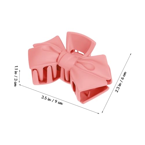 BIUDECO 6 Stück Haarklammern mit Schleifen Kunststoff Haarclips für Frauen Rutschfeste Haarklammer für Langes Haar Vielseitig Einsetzbar Bunte Haarschmuck accessoires für Alltag und Party von BIUDECO