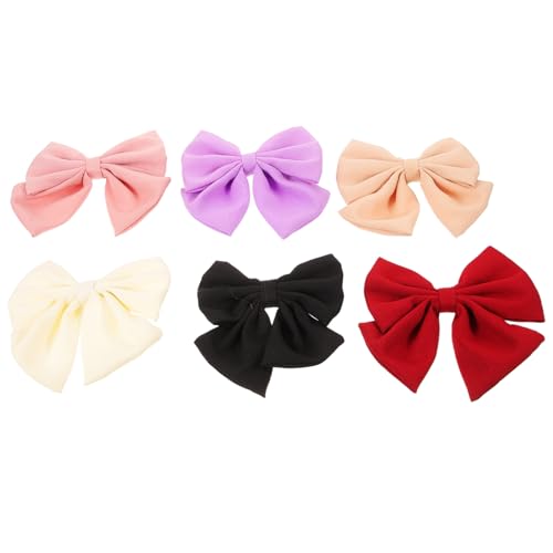 BIUDECO 6stücke Haarschleifen Für Damen Haarspangen Kleine Schleifenclips Haar-accessoire Für Partys Geburtstage Zeremonien Hochzeiten Und Alltag Langlebig Robust Glatte Oberfläche von BIUDECO